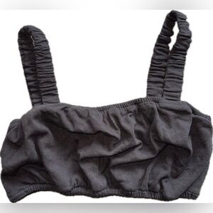 NWT Madewell Charcoal Bandeau Top